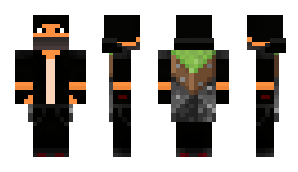 Minecraft skin BlackDiams