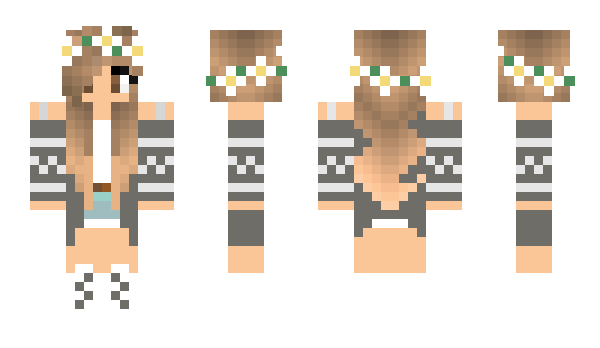 Minecraft skin twocolour