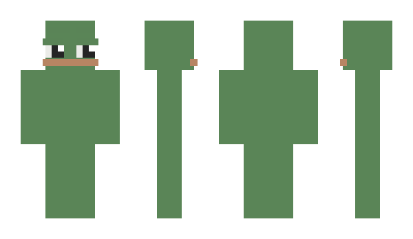 Minecraft skin pepe_the_frog