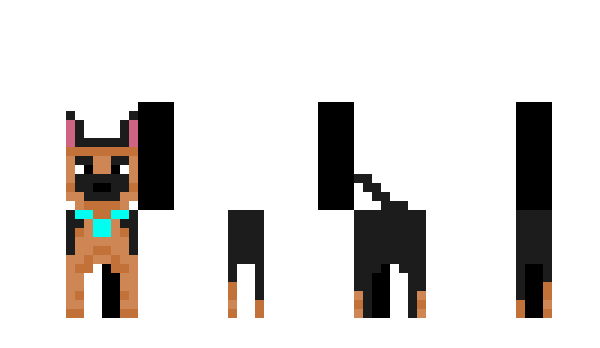 Minecraft skin Slenderwolf