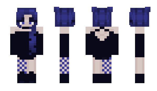 Minecraft skin darkgirl_