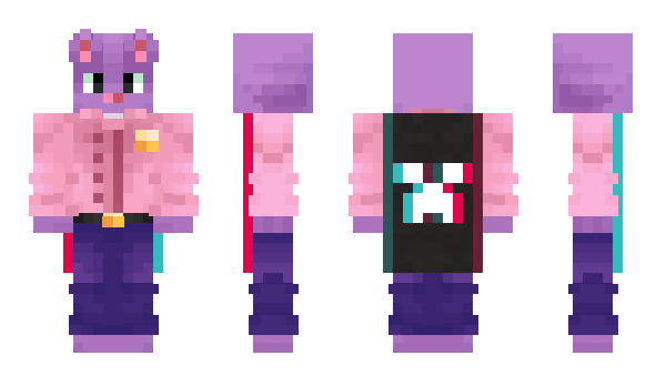 Minecraft skin GatoMoradoTD