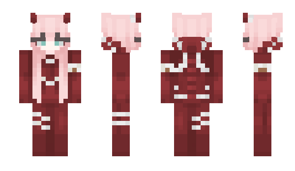 Minecraft скін по ніку ZeroTwo1