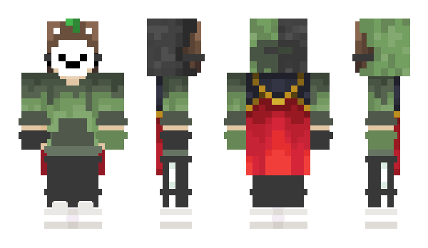 Minecraft skin Racoonboi
