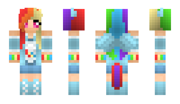 Minecraft скин по нику RainbowDrake