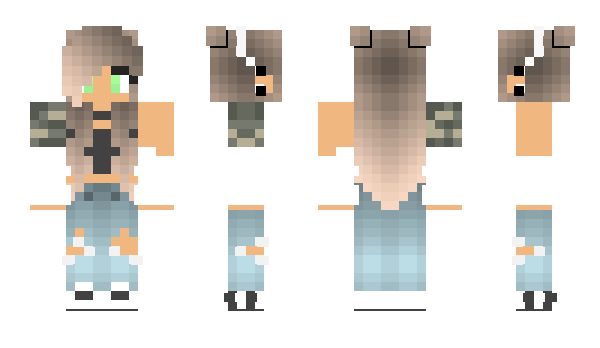 Minecraft skin kosatkaRoxy