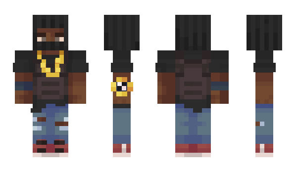 Minecraft skin BlackRobber