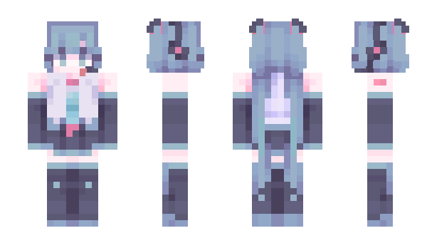 Minecraft скин по нику mikuuuuuu