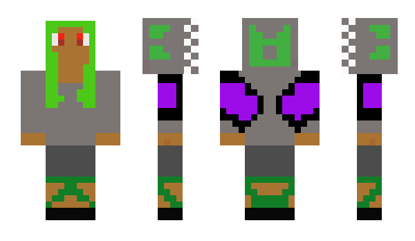 Minecraft skin grassflame
