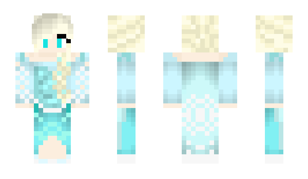 Minecraft skin ____Elsa____