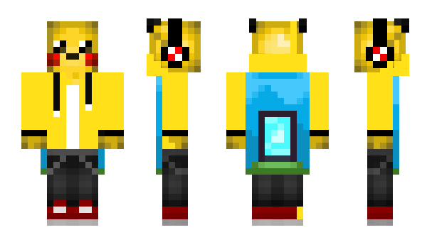 Minecraft skin Pikachuman199