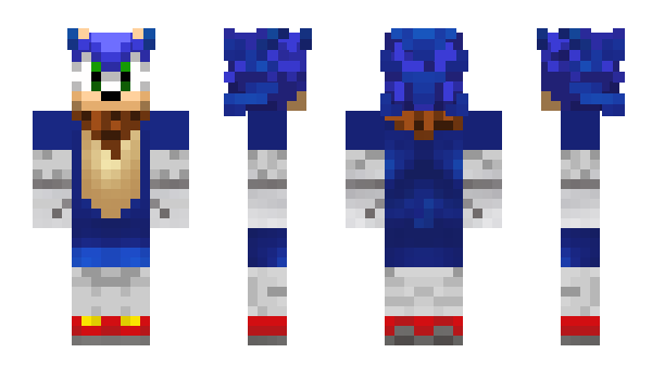 Minecraft скин по нику BlueBlur