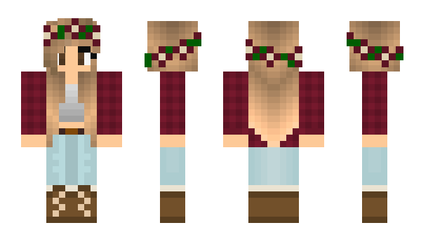 Minecraft skin Amelie