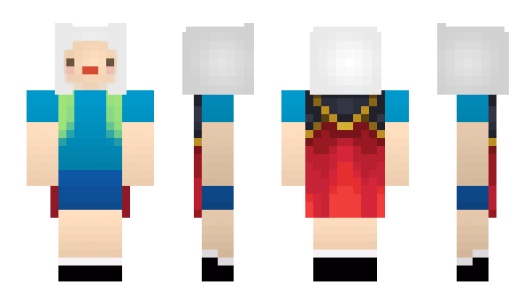 Minecraft skin CalamarRojo