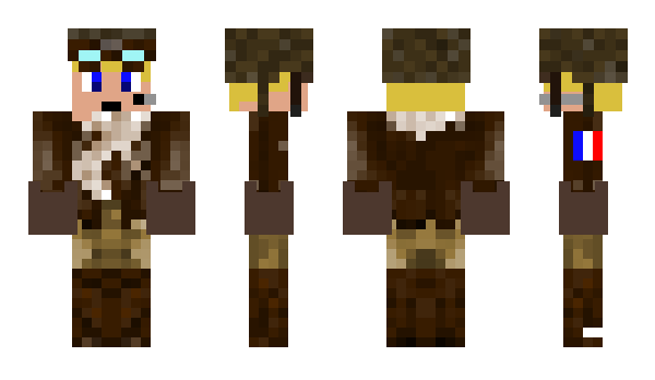 Minecraft скин по нику frenchpilot