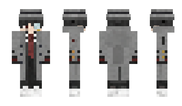 Minecraft skin Halfwhite