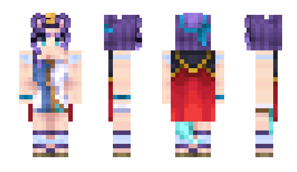 Minecraft skin FoxgirlAuri