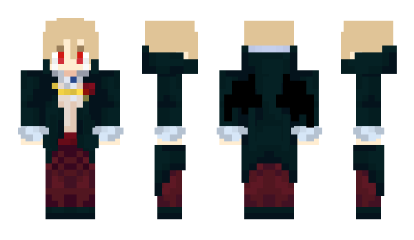 Minecraft skin HalfHydra