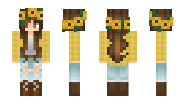 Minecraft skin ArielBlue