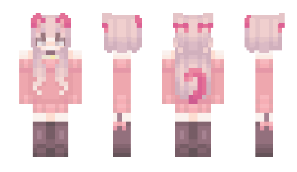 Minecraft skin Pinkdress