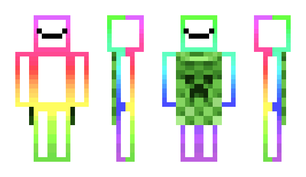 Minecraft skin RainbowSkepp