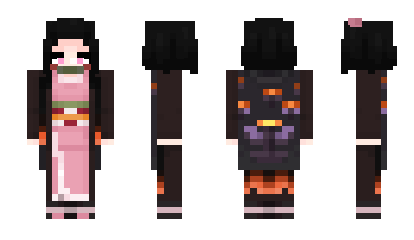 Minecraft skin Nezuko6