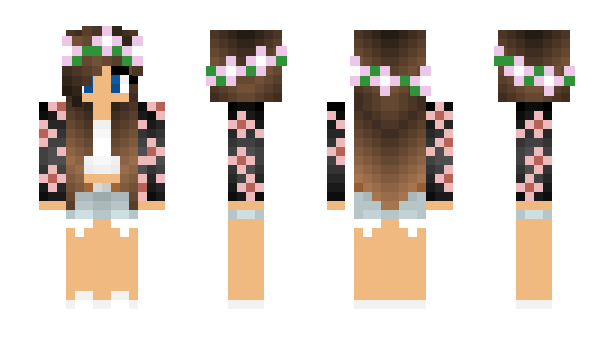 Minecraft skin creepergirl0101