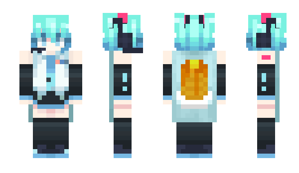 Minecraft skin MikuPony