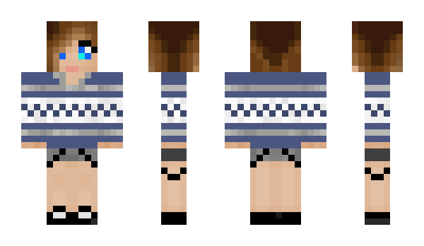 Minecraft skin Smurfette
