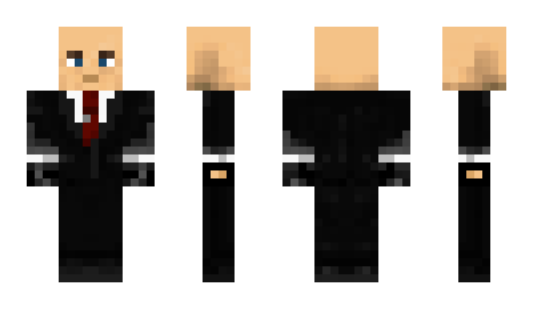 Minecraft skin Agente_47