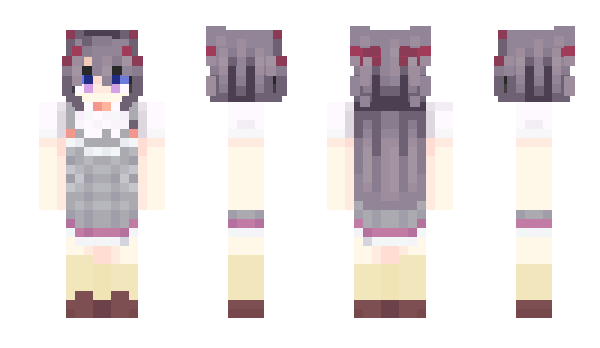 Minecraft skin whitecat