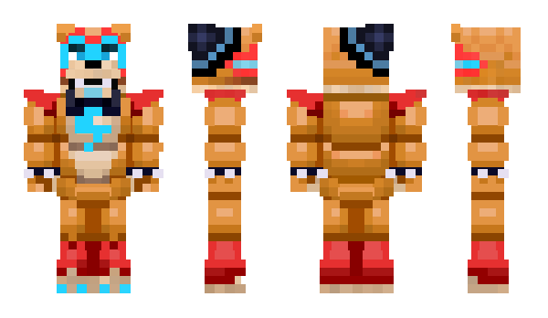 Minecraft skin GLAMROCKFREDDI