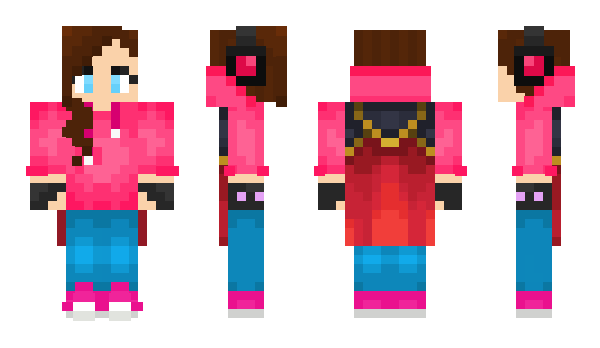 Minecraft skin Pinkowlcat