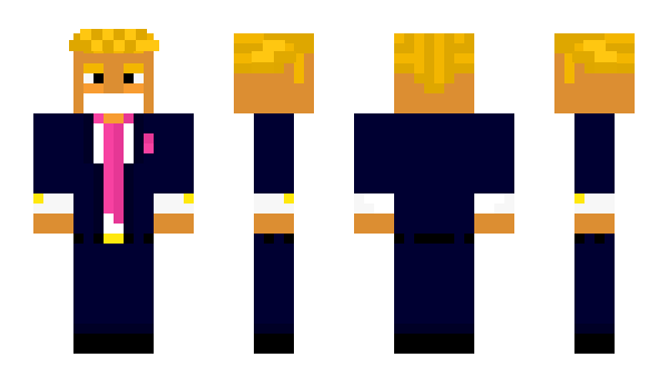Minecraft скин по нику OrangeTrump
