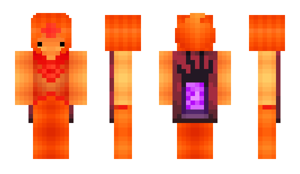 Minecraft skin PrincesaDeFogo