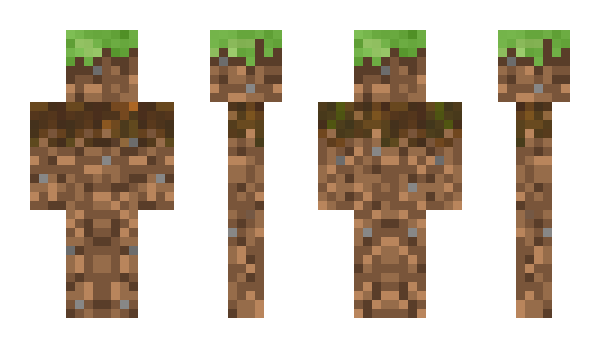 Minecraft skin Dirtman