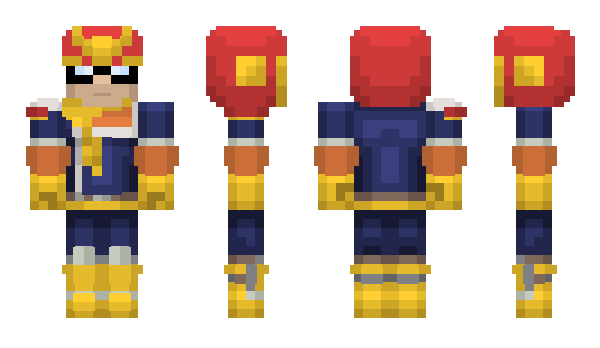 Minecraft скін по ніку Captain_Falcon