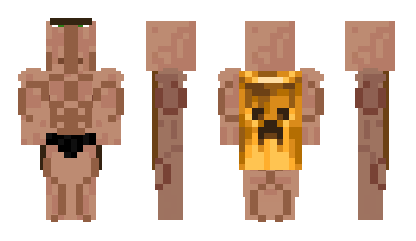 Minecraft скин по нику VillagerTung