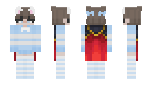 Minecraft skin FemboyCatEars