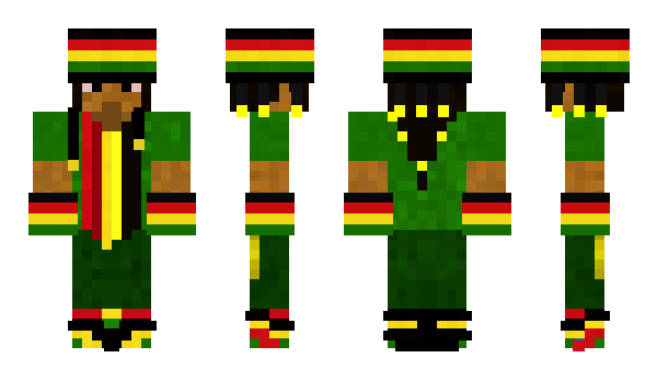 Minecraft skin _Rastafari