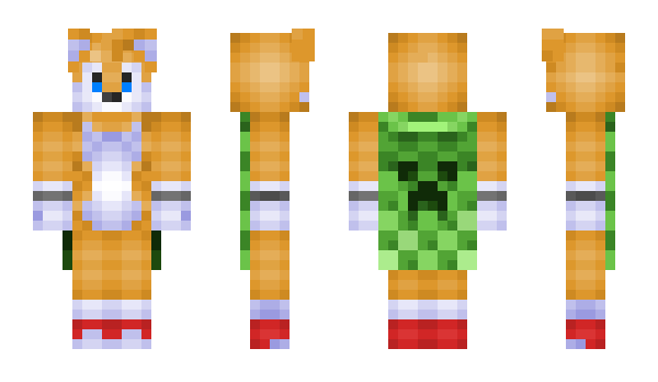 Minecraft skin TailsTheStrafer