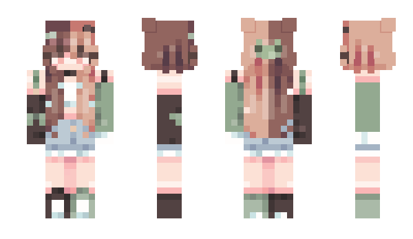 Minecraft скин по нику MrsFoxyShima