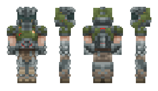Minecraft скин по нику DoomSlayer1990