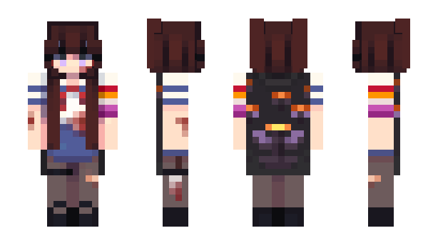 Minecraft skin AnneHakurei