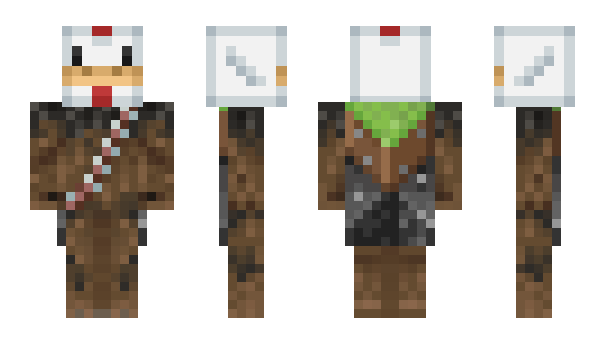 Minecraft skin FlutterWookiee