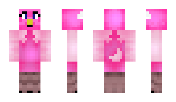 Minecraft skin Flamingoman