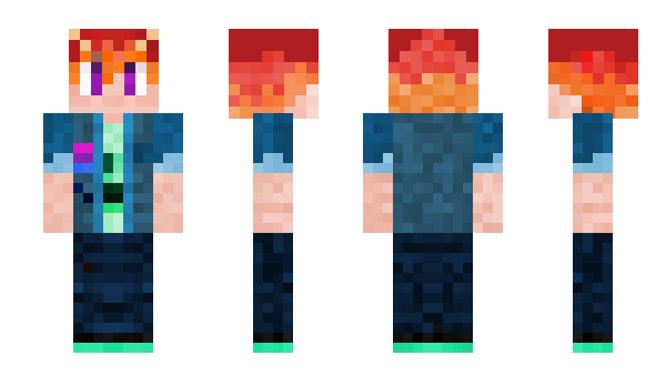 Minecraft skin Drragonfeathers