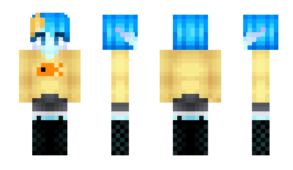 Minecraft skin bluebonnet