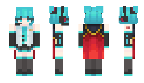 Minecraft skin Sakura_Miku