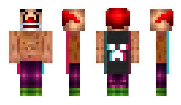 Minecraft skin Shirtlessclown